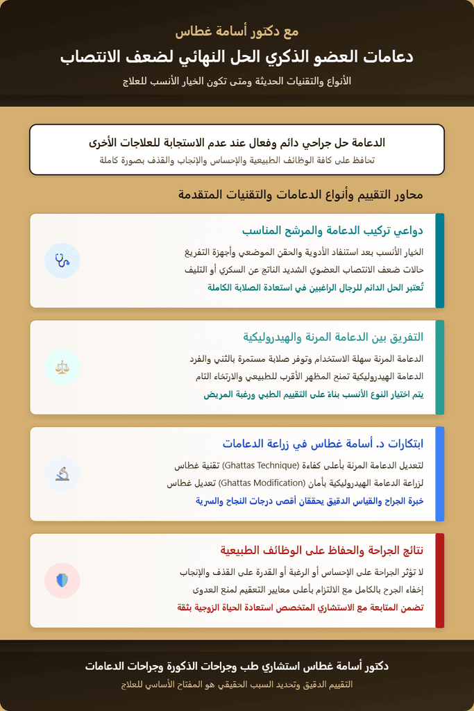 دعامات العضو الذكري